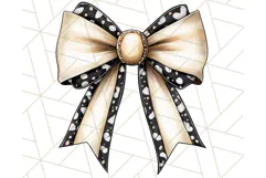 Western Style Bow PNG, Cute Cowboy, Cowgirl Coquette Png Product Image 3