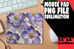 joyful MOUSE MAT Sublimation Style, 3D Flower Product Image 1