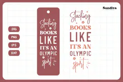 Bookmark Saying SVG | Funny Book Lovers - Sport Product Image 3
