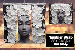 Melanin Vibrance 3D Tumbler Art Wrap 20oz Product Image 1