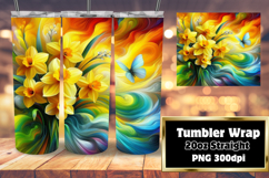 CLASSY 20oz Tumbler Design for Home , Flowers Product Image 1