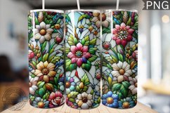 Embroidered Flowers Tumbler Wrap - High Quality 300 Dpi Product Image 1