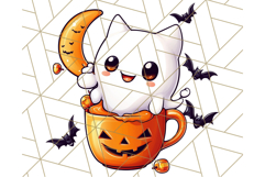 Monster Café Halloween PNG Clipart, Coffee Holiday Clip Art Product Image 3