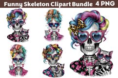 Funny Skeleton Messy CLIPART PNG Product Image 1