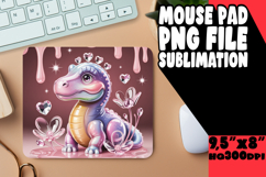 Bright MOUSE MAT Artistic Ideas, Cute Dino Product Image 1