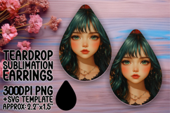 Lovely Teardrop Earrings Design for Printing , Fairy Product Image 1