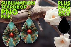 Joyful TEARDROP Earrings Gift Ideas, Christmas Bow Product Image 1