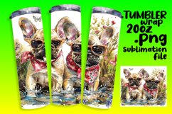 Mountain Wanderer Dog Tumbler Wrap - Sublimation Product Image 1