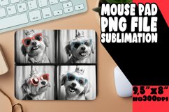 Charming Puppy Picture Sublimation Mouse Pad Template for Fu Product Image 1