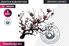 Dark flowers, wedding Florals PNG, Dark Romance Clipart Product Image 1