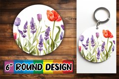Floral Finesse - Circle Sublimate Magic Round Product Image 1
