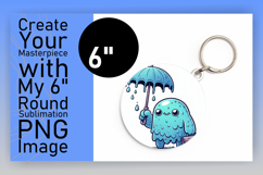 Custom Round Design Coaster PNG , Monster Product Image 1