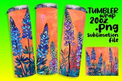 Colorful Floral Wrap Designs for 20oz Tumblers Product Image 1