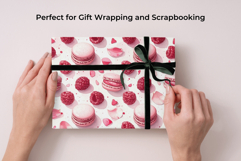 Macaron Patisserie Digital Paper Kit Rococo Patterns Product Image 6