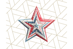 Patriotic Star Clipart PNG, Stars 4th of July PNG Graphic Product Image 3