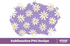 Retro Flowers Background Png Floral Paper Sublimation Bundle Product Image 2