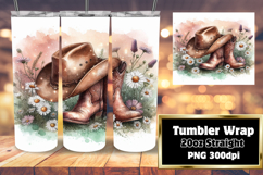 RICH 20oz Tumbler Template for Gifts , Western Product Image 1