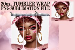 Cheerful thoughts 20oz tumbler wrap, Love Girl Product Image 1