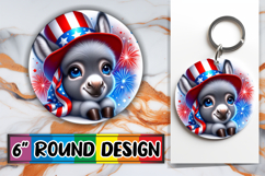 Bright Round Designs for Kids PNG, USA Animals Product Image 1