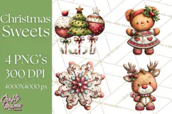 Christmas Treats Cookies Cocoa Clipart PNG Product Image 1