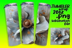 Floral Harmony: 3D Spring Tumbler Wrap Product Image 1