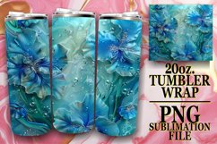 Floral Reverie Tumbler Wrap Design Spring Bliss 20oz Product Image 1