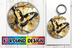 Bright Keychain Sublimation Circle, Animals Product Image 1