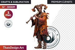 Fantasy Autumn Guardian - Epic Fall Character Clipart PNG Product Image 1