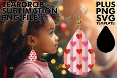 Unique TEARDROP Earrings Art Ideas, Valentine's Pattern Product Image 1