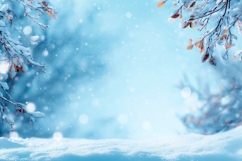 Winter Forest Background PNG, Holiday Background Mockup Product Image 1