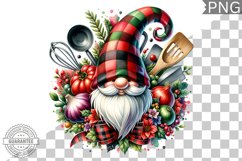 Christmas kitchen Gnome Sublimation - Clipart PNG Design Product Image 1
