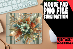 WHIMSICAL mouse PAD Creative Design, Autumn Flower Product Image 1