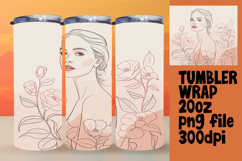 ELEGANT 20oz Tumbler Graphic for DIY , Beauty Woman Product Image 1
