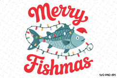 Merry Fishmas Svg | Christmas Svg | Svg Cut Files Product Image 1