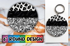 Sparkling Wilderness Trek: Glitter Leopard Sublimation Product Image 1