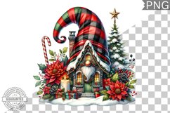 Christmas Gnome Sublimation - Clipart PNG Design Product Image 1