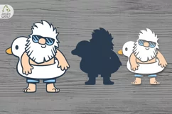 Beach gnomes Summer svg Summer gnome svg Sea svg Layered svg Product Image 2