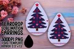 Lovely Teardrop Design for Sublimation , Holiday Product Image 1