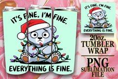 Lively smiles 20oz tumbler wrap, Xmas Product Image 1