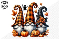 Halloween Gnomes Sublimation - Clipart PNG Design Product Image 1