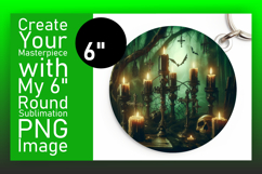 Lovely Round Design for Coasters , Horror Halloween Product Image 1
