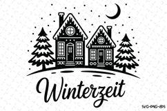 Winterzeit Svg | Christmas Svg | Svg Cut Files Product Image 1