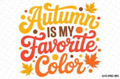 Autumn is my favorite color Svg | Halloween Svg | Svg File Product Image 1