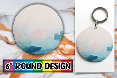 Blossom Burst PNG Wrap: Springtime Floral Elegance Keychain Product Image 1