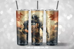 American football Tumbler Wrap Sublimation Product Image 3