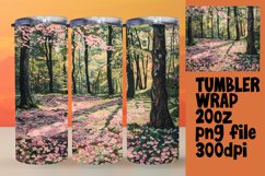 Fresh 3D Summer Landscape Tumbler Wrap Design Product Image 1