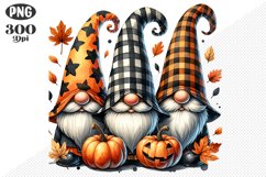 Halloween Gnomes Sublimation - Clipart PNG Design Product Image 1