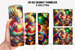 Skinny Tumbler 20oz Wrap Design, Valentine Tumbler PNG Product Image 1