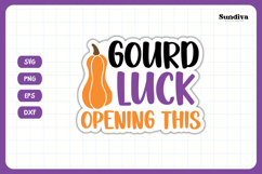 Halloween Small Business Packaging Sticker | Gourd Luck Product Image 3