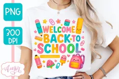 Welcome back to school shirt PNG, Teacher sublimation PNG Product Image 1